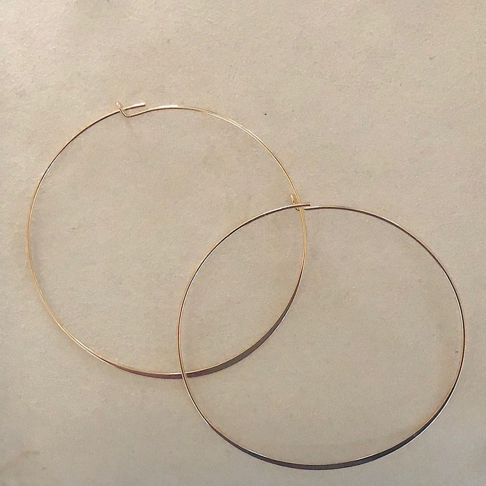 Large! Gold! Hoops!